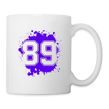 89 Nombre d’objets blob - Mug blanc - blanc - Droite