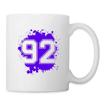 92 Nombre d’objets blob - Mug blanc - blanc - Droite