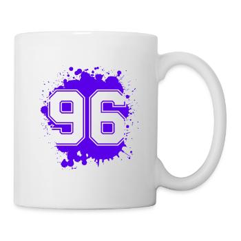 96 Nombre d’objets blob - Mug blanc - blanc - Droite