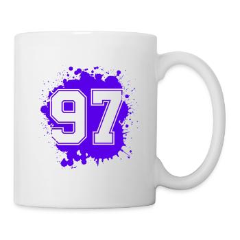 97 Nombre d’objets blob - Mug blanc - blanc - Droite