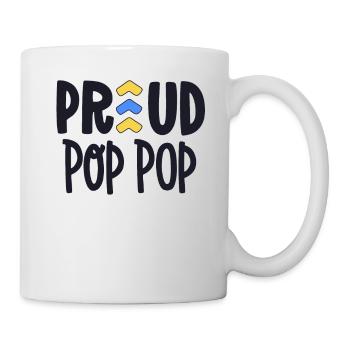 Proud Pop Pop Down Syndrome Grandpa Family T21 - Mug - white - Right