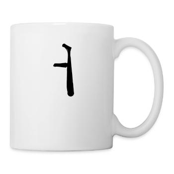 Lettre coréenne Eo - Mug blanc - blanc - Droite