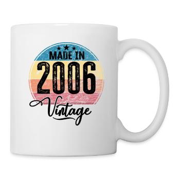 Vintage Made in 2006 Year of Birth 2006 Birthday - Mug - white - Right