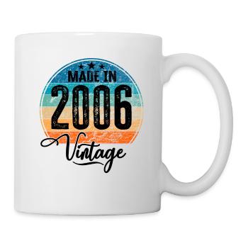 Vintage Made in 2006 Year of Birth 2006 Birthday - Mug - white - Right