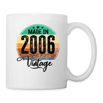 Vintage Made in 2006 Year of Birth 2006 Birthday - Mug - white - Right
