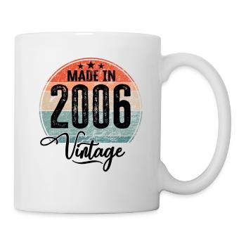 Vintage Made in 2006 Year of Birth 2006 Birthday - Mug - white - Right