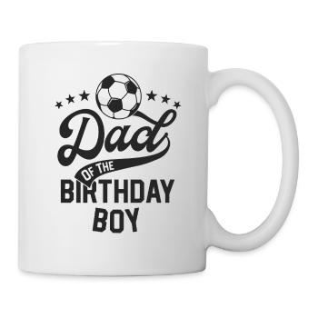Dad Of The Birthday Boy Soccer Themed Party Daddy - Mug - white - Right