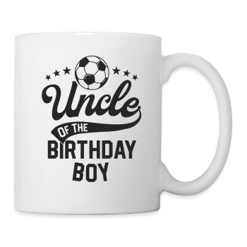 Uncle Of The Birthday Boy Soccer Themed Party - Mug - white - Right