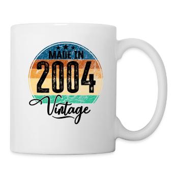 Vintage Fabriqué en 2004 Année de naissance 2004 Anniversaire - Mug blanc - blanc - Droite