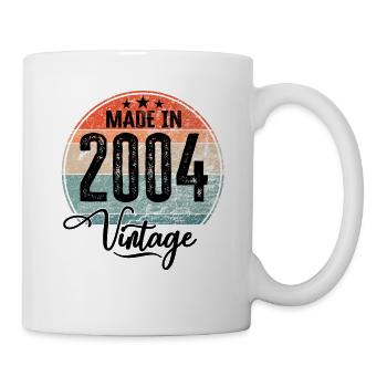 Vintage Fabriqué en 2004 Année de naissance 2004 Anniversaire - Mug blanc - blanc - Droite