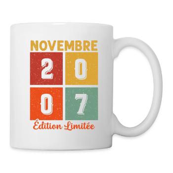 Cadeau D'anniversaire En Novembre 2007 Vintage - Mug blanc - blanc - Droite