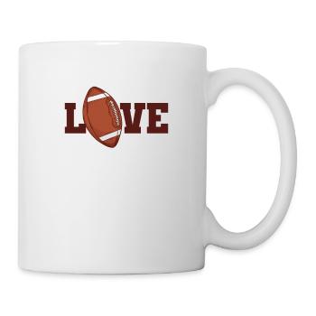Love American Football USA Volkssport - Tasse - Weiß - Rechts