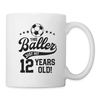 10 Years Old Soccer Themed Birthday Party 10th - Mug - white - Right