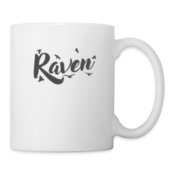 Raven Crow Raven Bird Environment and Nature - Mug - white - Right