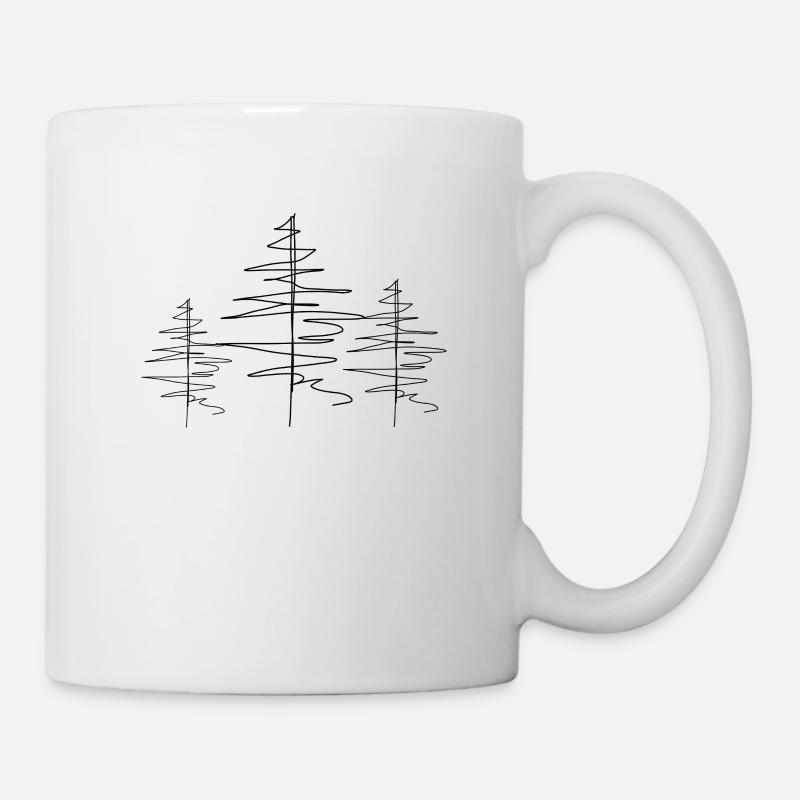 Arbre Lineart - Mug blanc - blanc
