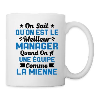Meilleur Chef a une équipe comme la mienne - Mug blanc - blanc - Droite