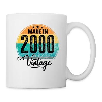 Vintage Fabriqué en 2000 Année de naissance 2000 Anniversaire - Mug blanc - blanc - Droite