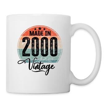 Vintage Fabriqué en 2000 Année de naissance 2000 Anniversaire - Mug blanc - blanc - Droite