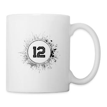 12 Nombre d’objets blob - Mug blanc - blanc - Droite