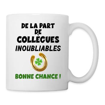 Cadeau Bonne Chance Collègue Retraite - Mug blanc - blanc - Droite