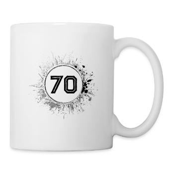 70 Nombre d’objets blob - Mug blanc - blanc - Droite