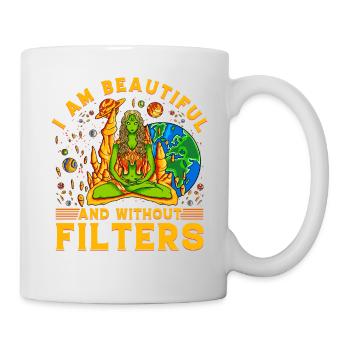 Je suis belle et sans filtres - Mug blanc - blanc - Droite
