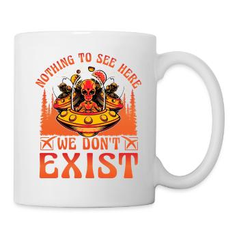 Rien à voir ici nous n’existons pas - Mug blanc - blanc - Droite