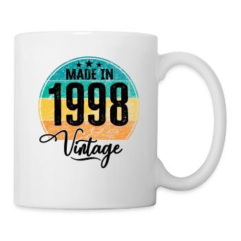 Vintage Made in 1998 Year of birth 1998 Birthday - Mug - white - Right