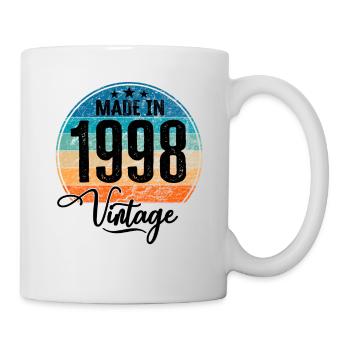 Vintage Made in 1998 Year of birth 1998 Birthday - Mug - white - Right