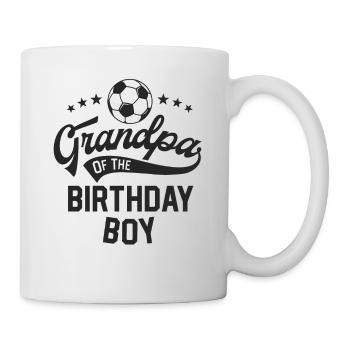 Grandpa Of The Birthday Boy Soccer Themed Party - Mug - white - Right
