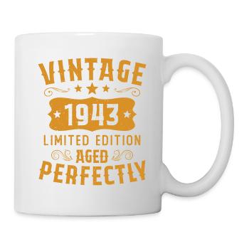 Vintage 1943 Limited Edition Aged Perfectly - Mug - white - Right