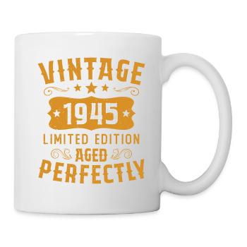 Vintage 1945 Limited Edition Aged Perfectly - Mug - white - Right