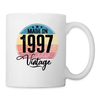 Vintage Made in 1997 Year of Birth 1997 Birthday - Mug - white - Right