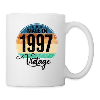 Vintage Made in 1997 Year of Birth 1997 Birthday - Mug - white - Right