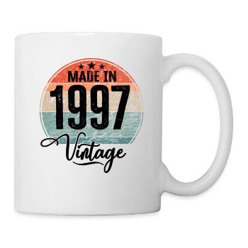 Vintage Made in 1997 Year of Birth 1997 Birthday - Mug - white - Right