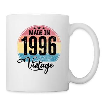 Vintage Made in 1996 Year of Birth 1996 Birthday - Mug - white - Right