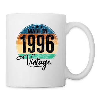 Vintage Made in 1996 Year of Birth 1996 Birthday - Mug - white - Right