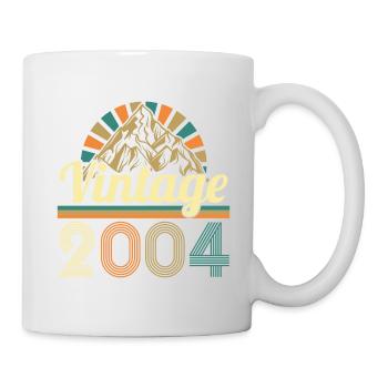 Jahrgang 2004 Vintage Geburtstag Geschenkidee 2004 - Tasse - Weiß - Rechts