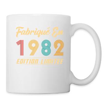 Fabriqué en 1982 Cadeau D’anniversaire - Mug blanc - blanc - Droite