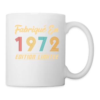 Fabriqué en 1972 Cadeau D’anniversaire - Mug blanc - blanc - Droite