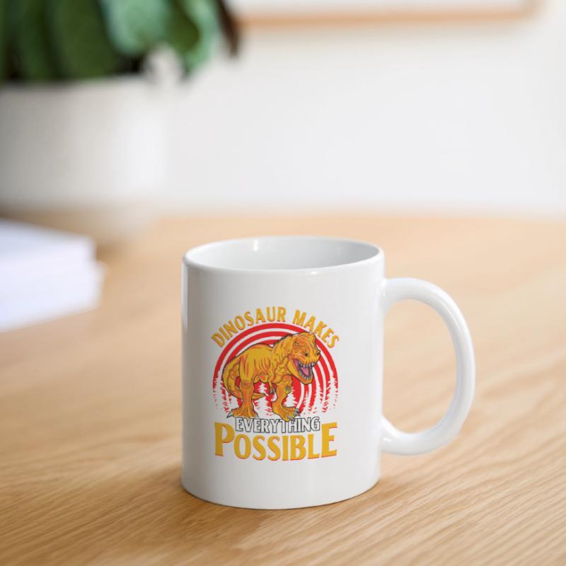 Dinosaur makes everything possible Mug