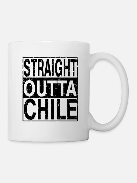 Chile Straight outta Chile - Tasse - Weiß