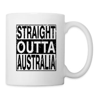 Australia Straight outta Australia - Mug - white - Right