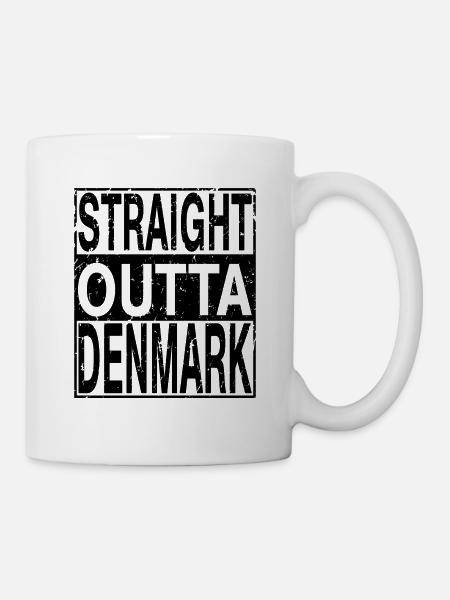 Dänemark Straight outta Dänemark - Tasse - Weiß