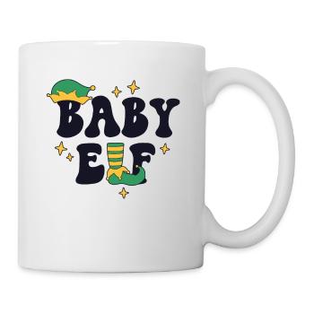 Baby Elf Passende Familie Weihnachten Kleiner Bruder - Tasse - Weiß - Rechts