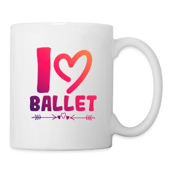 I love ballet - Mug - white - Right