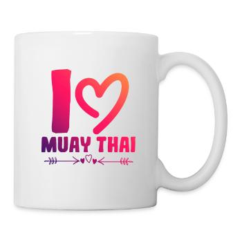 Ich liebe Muay Thai - Tasse - Weiß - Rechts