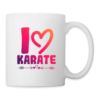 Ich liebe Karate - Tasse - Weiß - Rechts