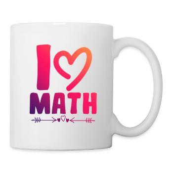 I love math - Mug - white - Right