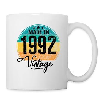 Vintage Made in 1992 Year of Birth 1992 Birthday - Mug - white - Right